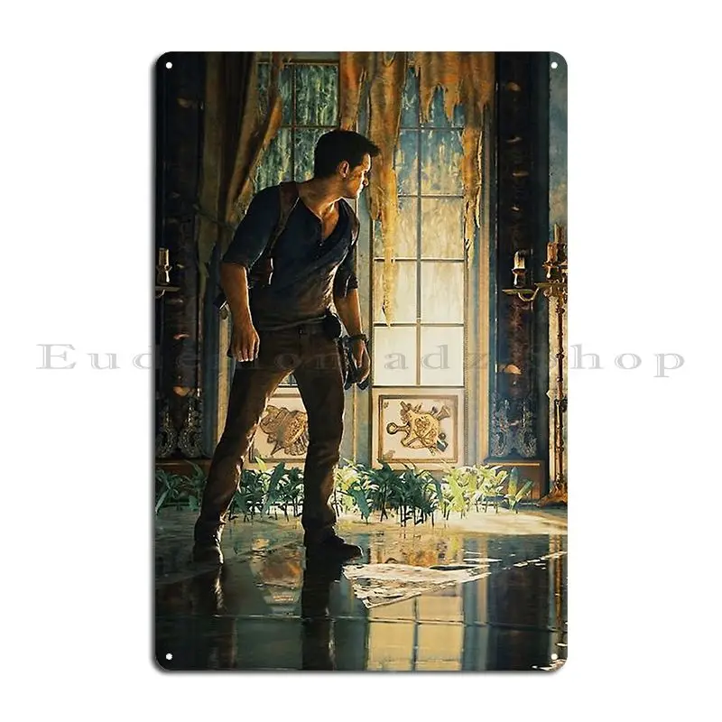 The Uncharted Metal Sign Mural Living Room Garage Party Printed Tin Sign Poster