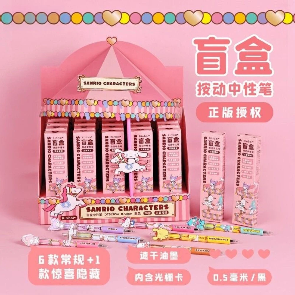 

Официальный набор ручек Sanrio Blind Box: нейтральная ручка с кнопочным механизмом и быстросохнущими чернилами - набор ручек Ins Melody
