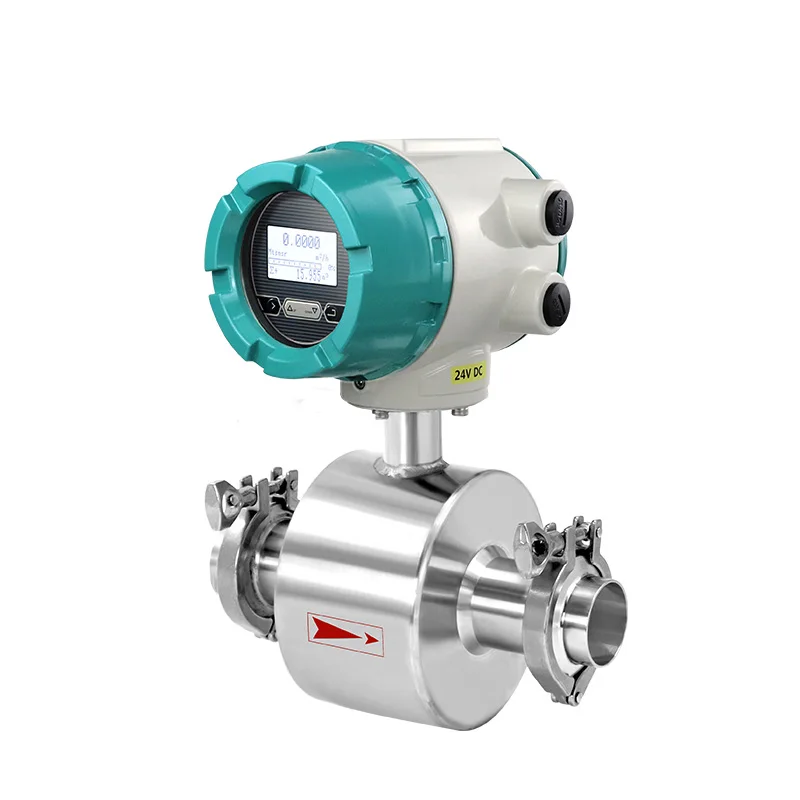 

Магнитный расходомер 2026 с питанием 24VDC/220VAC, высокоточный, для измерения расхода жидкости, с футеровкой из ПТФЭ и электродами из стали 316L