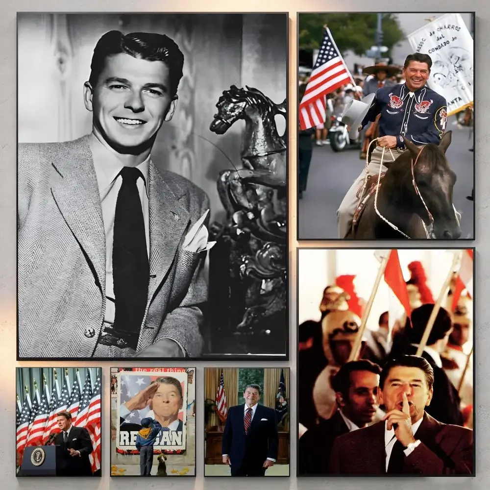 Historical Figure Politics Ronald Wilson Reagan Poster Current Style Home Wall Art & Sleek Living Space Accents