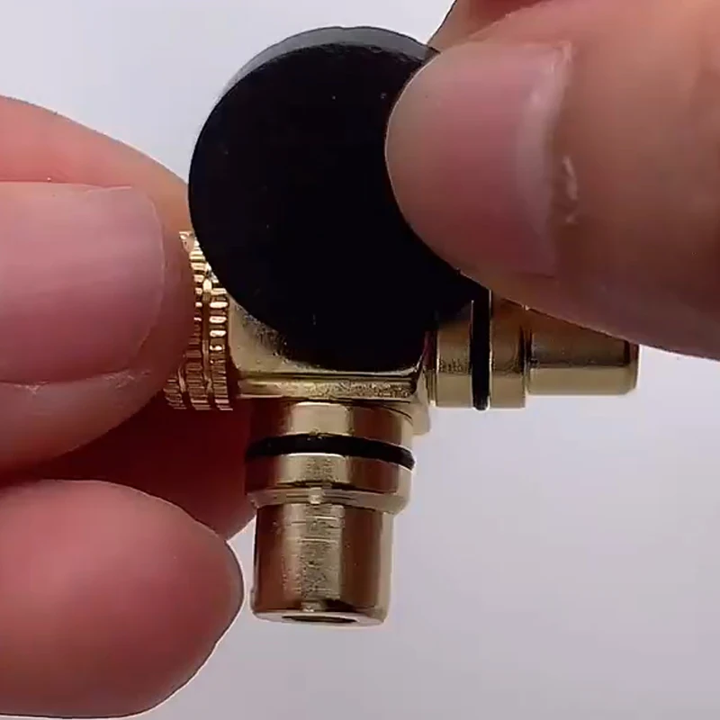 

RCA Male To RCA Female Lotus Connector Tee Type 3Way Splitter for AV Audio and Video Converter Adapter Gold Plated Copper Brass