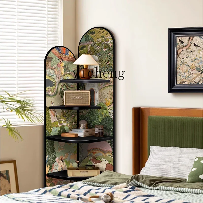 zz Shelf Corner Cabinet Triangle Cabinet Painting Corner Cabinet Corner Floor Storage