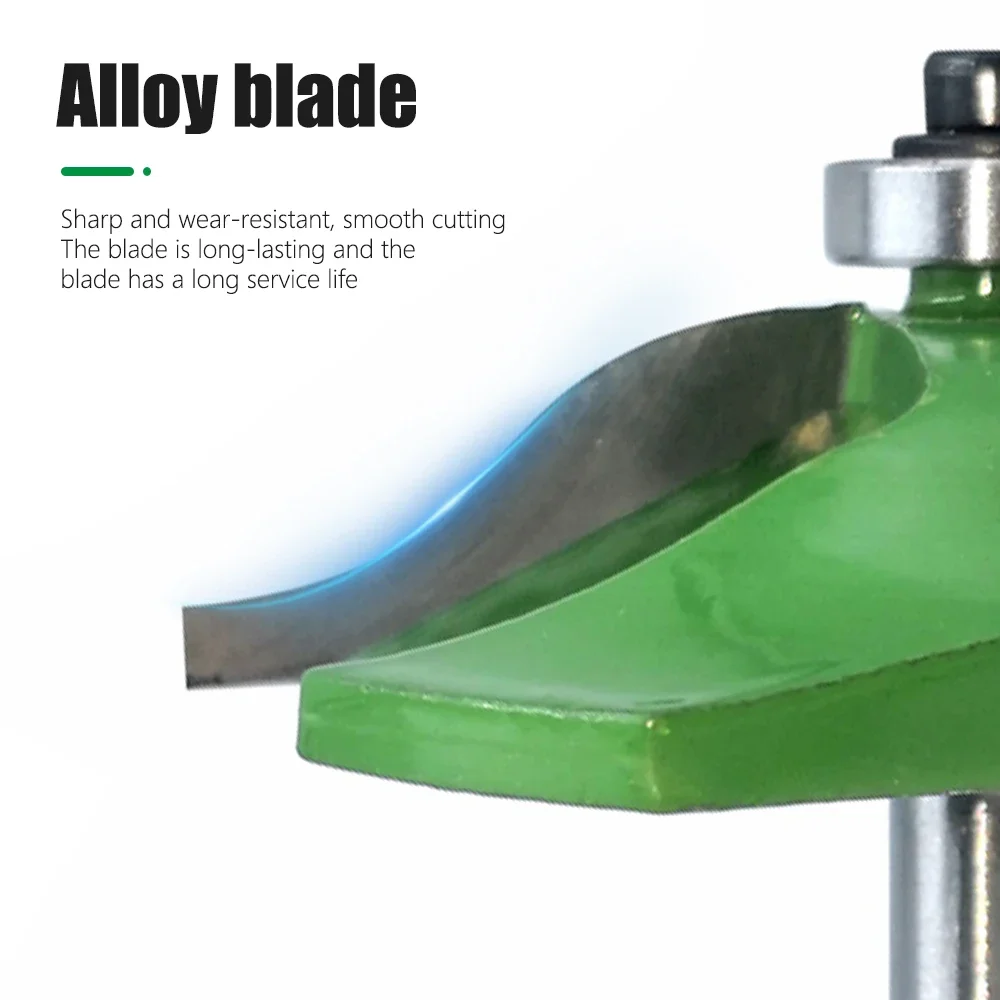 AURWOF 8mm Shank Raised Panel Router Bit 63.5mm Dia Wood Milling Cutter For Cabinet Door Making 65mm Height DIY Tool