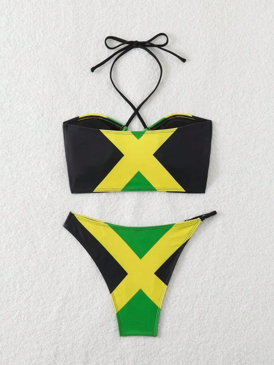 Halter String Bikini a fascia 2026 Triangolo Costumi da bagno Donna Costume da bagno sexy Donna Bagnante Costume da bagno Costume da bagno imbottito Beachwear