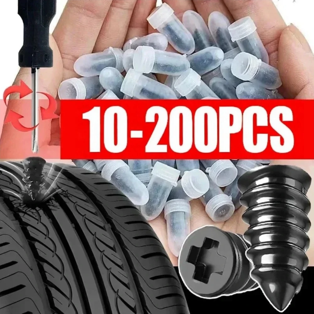 

Car Tire Repair Nail Vacuum Tyre Screw Rubber Patch Car Wheel Universal Puncture Repair Kit Car Motorcycle Tubeless Nails Tool