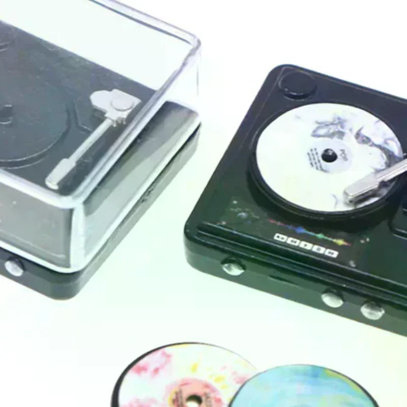 เครื่องเล่นซีดีจิ๋วสำหรับบ้านตุ๊กตา ขนาด 1:12 ของตกแต่งบ้าน ของเล่น อุปกรณ์เสริมบ้านตุ๊กตา