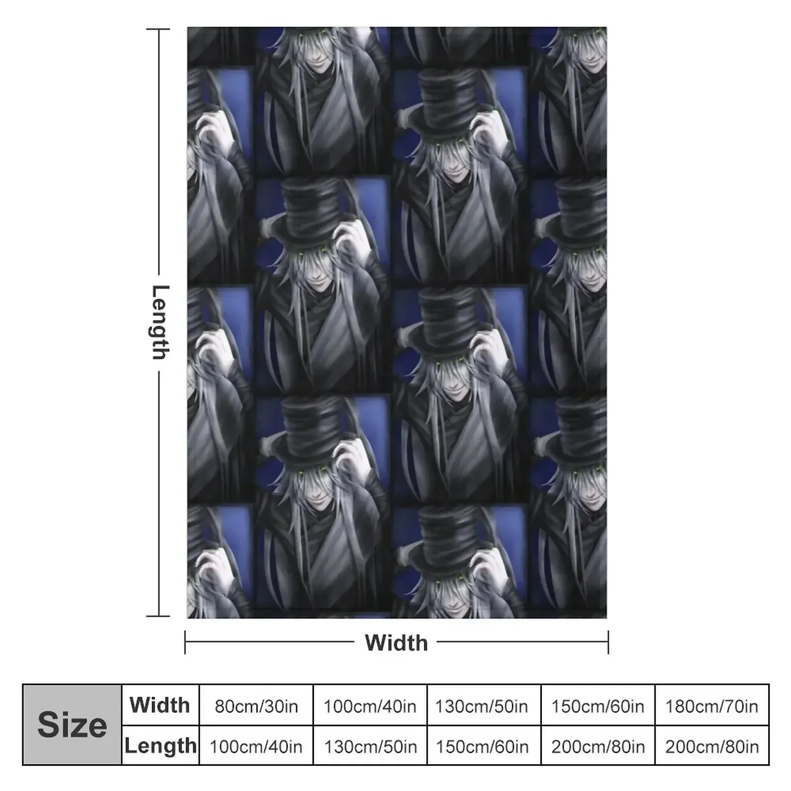 Undertaker Hat Tip Throw Blanket couch cozy soft plush fuzzy picnic outdoor blanket