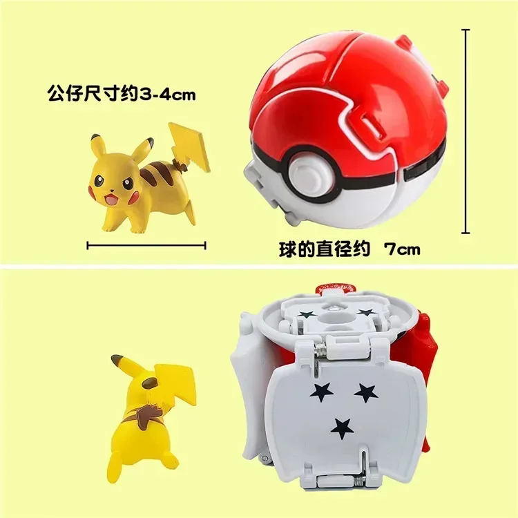 Pokemon Schlafpuppen Geschenke / Ballspielzeuge Pikachu Bulbasaur Eevee Snorlax Jirachi Komala PVC Anime Figuren Kawaii Spielzeuge – Detail 3
