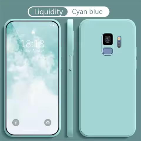 For Samsung Galaxy S8 S9 S10 Plus S20 S21 FE S22 S23 S24 S25 colorful fashion Cover High quality Original Liquid Silicone Case