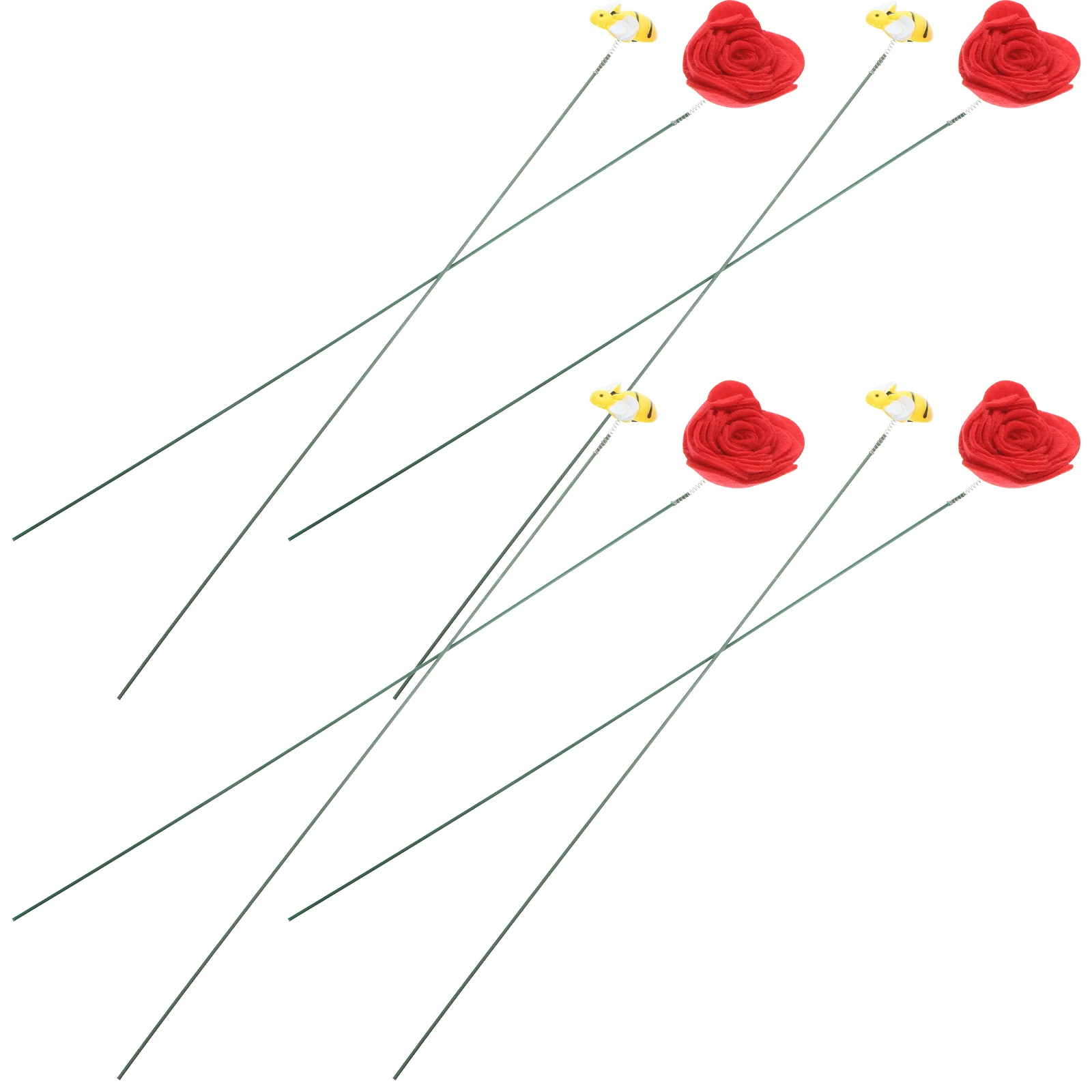 

1Set Resin Garden Bee Stakes Decorative Colorful Outdoor Yard Planter Flower Pot Garden Stake Craft Bee Lawn Decor