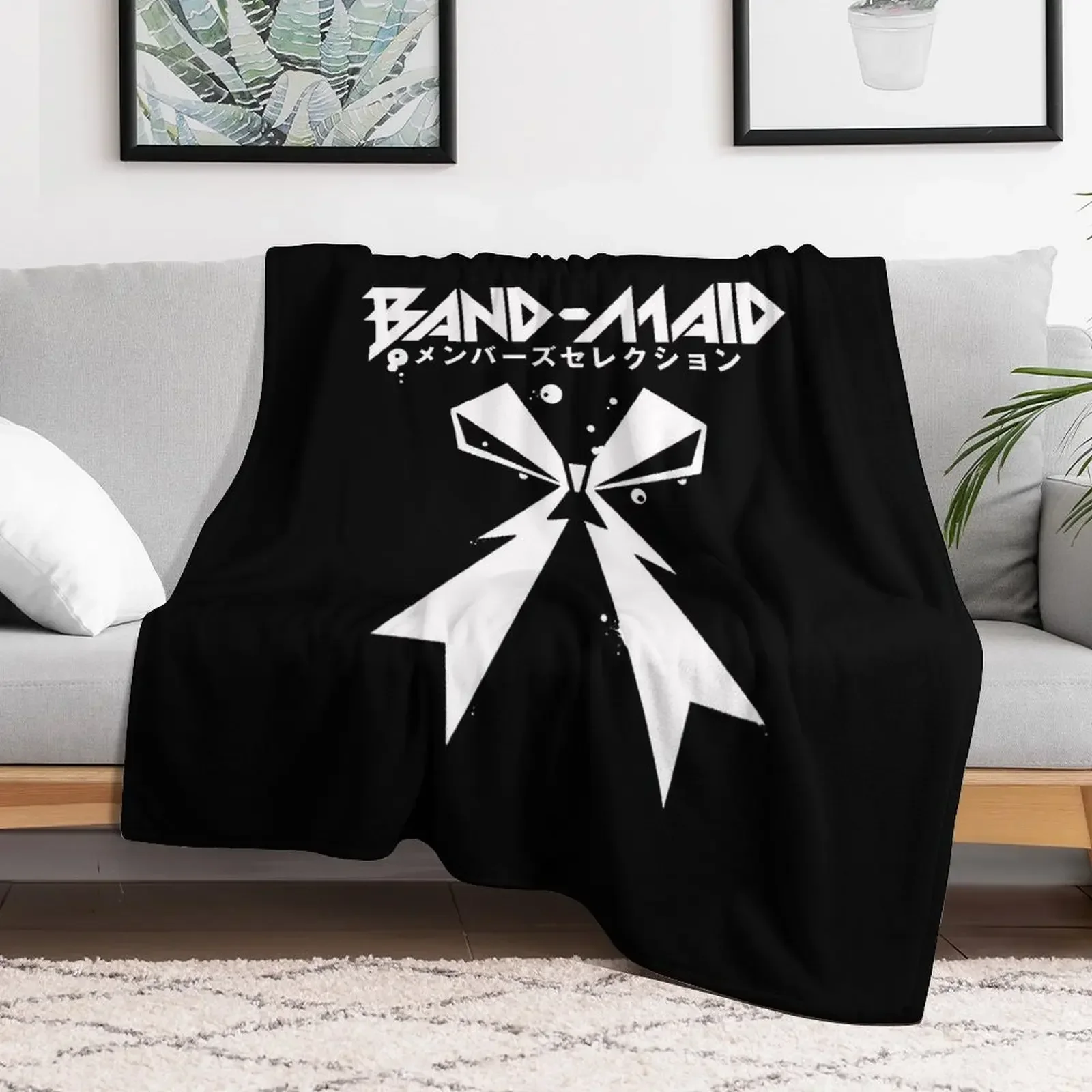 

Needed Gifts Band Maid Japan Metal Logo Throw Blanket Thins Luxury Blankets