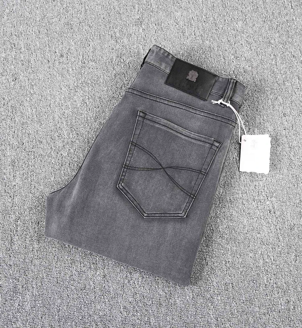 BILLIONAIRE BLKA CPTG  Jeans Thin Cotton Men 2024 Spring Summer new elastic outdoors High Quality Big Size 29-40 Long Pants