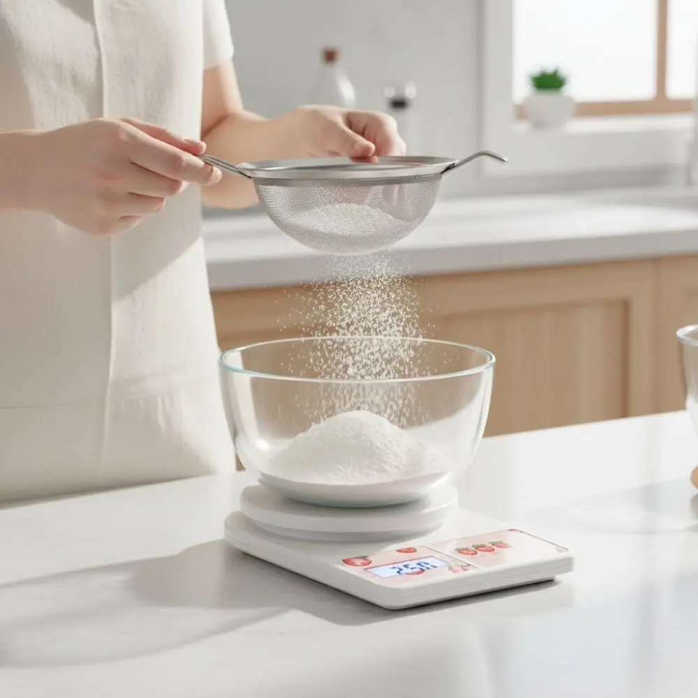 High Precision Strawberry Electronic Kitchen Scale Battery-powered Digital Display Food Weighing Scale Convertible Units