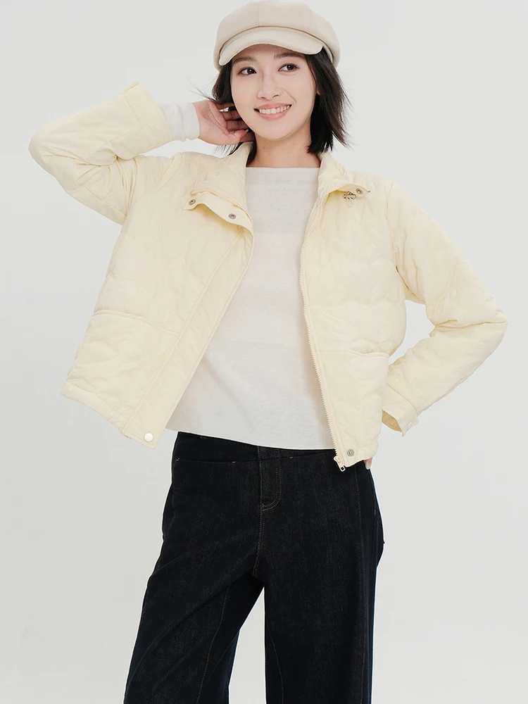 

Bukhara Original Women's Puffer Jaet Winter 2025 Lightweight Thiened Hooded Warm Casual Sle White Du down Filling