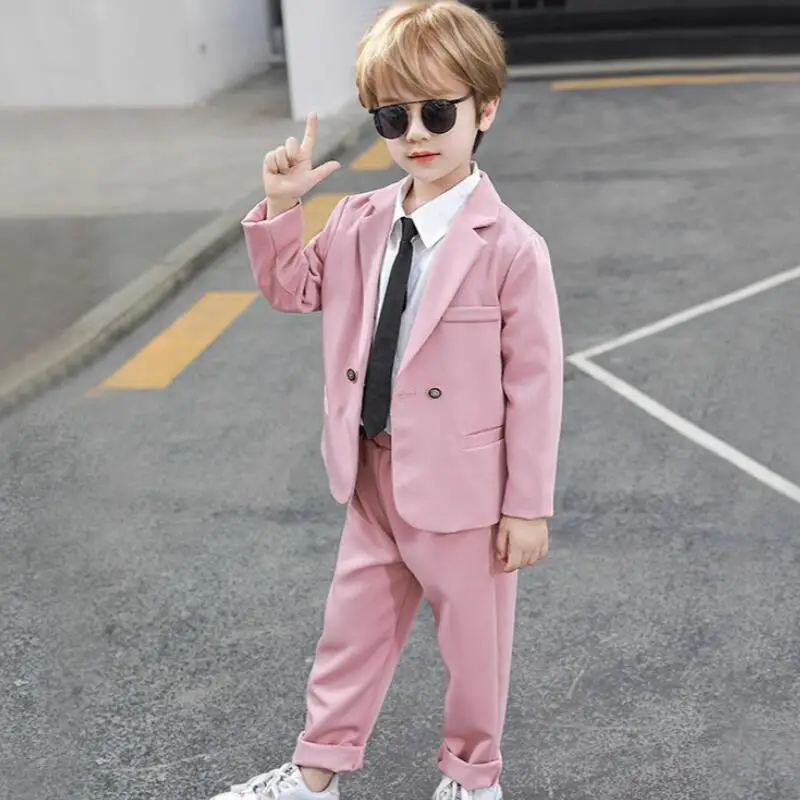 

Children's Clothing Boy's Suit Four Season Clothing Y2K Performance Costume Leisure Suit Christmas Performance Costume Wholesale
