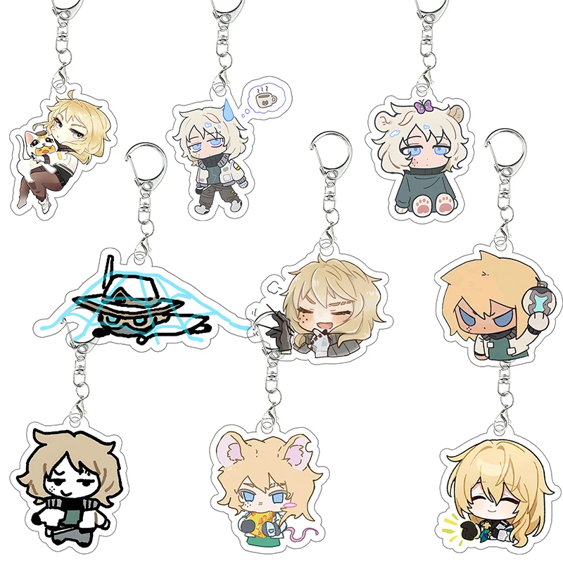 VALORANT Deadlock Q Version Anime Charm Kawaii Keychain Game Cosplay Prop Keyring Decoration Bag Pendant Accessories Cartoon