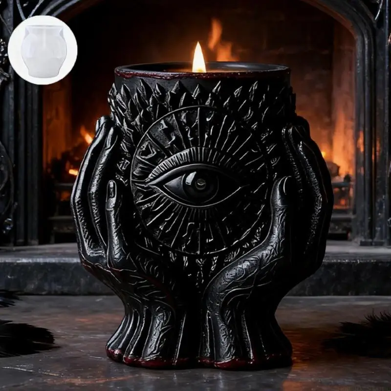 31BF Silicone Protective Eye Planter Mold for Handmade Resin Jewelry and Home Craft