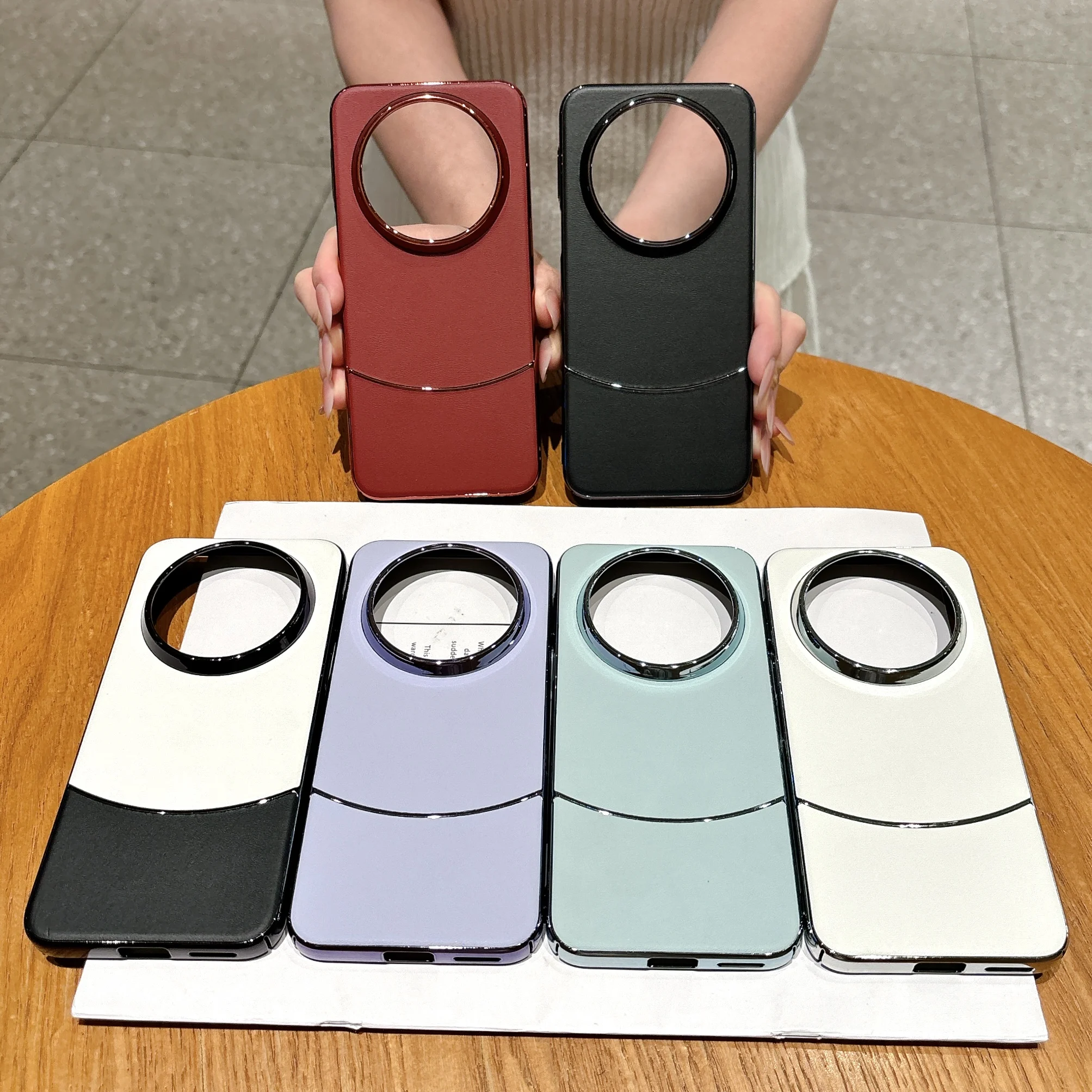 Shockproof Leather Color Collision Case For Huawei Mate 90 Pro Max Mate80Pro Mate70Pro, Slim Matte Protection Phone Cover Funda