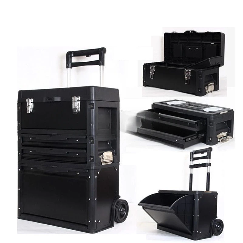 

Three-Layer Separate Portable Multi-function Trolley, Hardware Combination Tool Cart, ABS + Iron, New, 3 Colors Optional