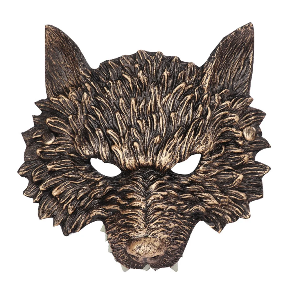 

Halloween Wolf Mask Costumes Fox Decorative Photo Prop Decorations for Carnival Pu Outdoor Party Man Child