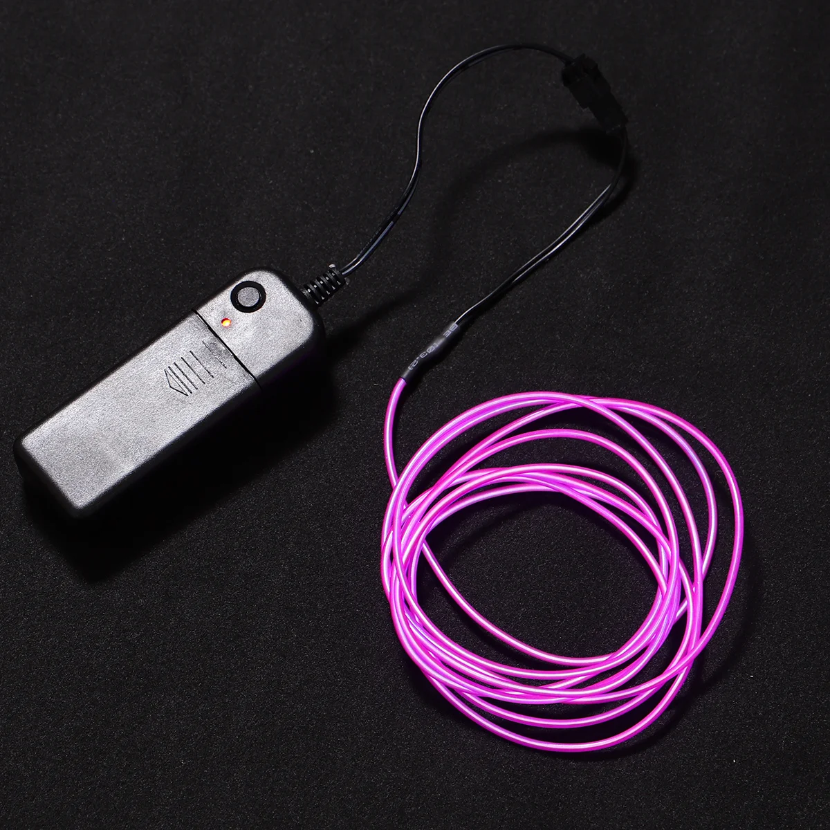 

2M Glowing Electroluminescent Wire Flexible Cuttable El Light Cable with 4 Modes for Halloween Christmas Cosplay Car Decoration