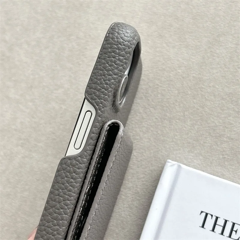 HOCE Luxury Lychee Leather Card Wallet Holder Slot Phone Case For iPhone 17 Air 16 15 13 12 11Pro Max Shockproof Anti-drop Cover
