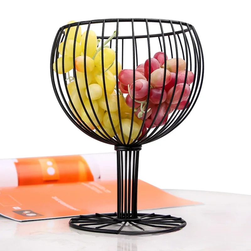 Nordic Simple and Creative  Dish Fruit Basket Snacks Fruit Dish Dessert Wine Cup Modeling Frame