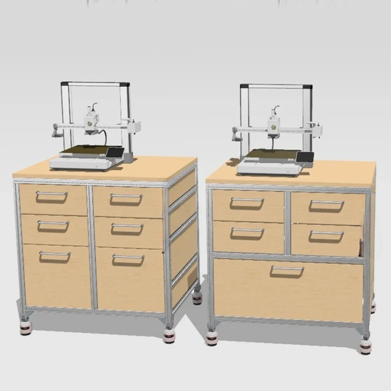 

Birch Ocean Board Coffee Cabinet Aluminum Profile Cabinet Multi-layer Shelf Bookcase Locker Integrated