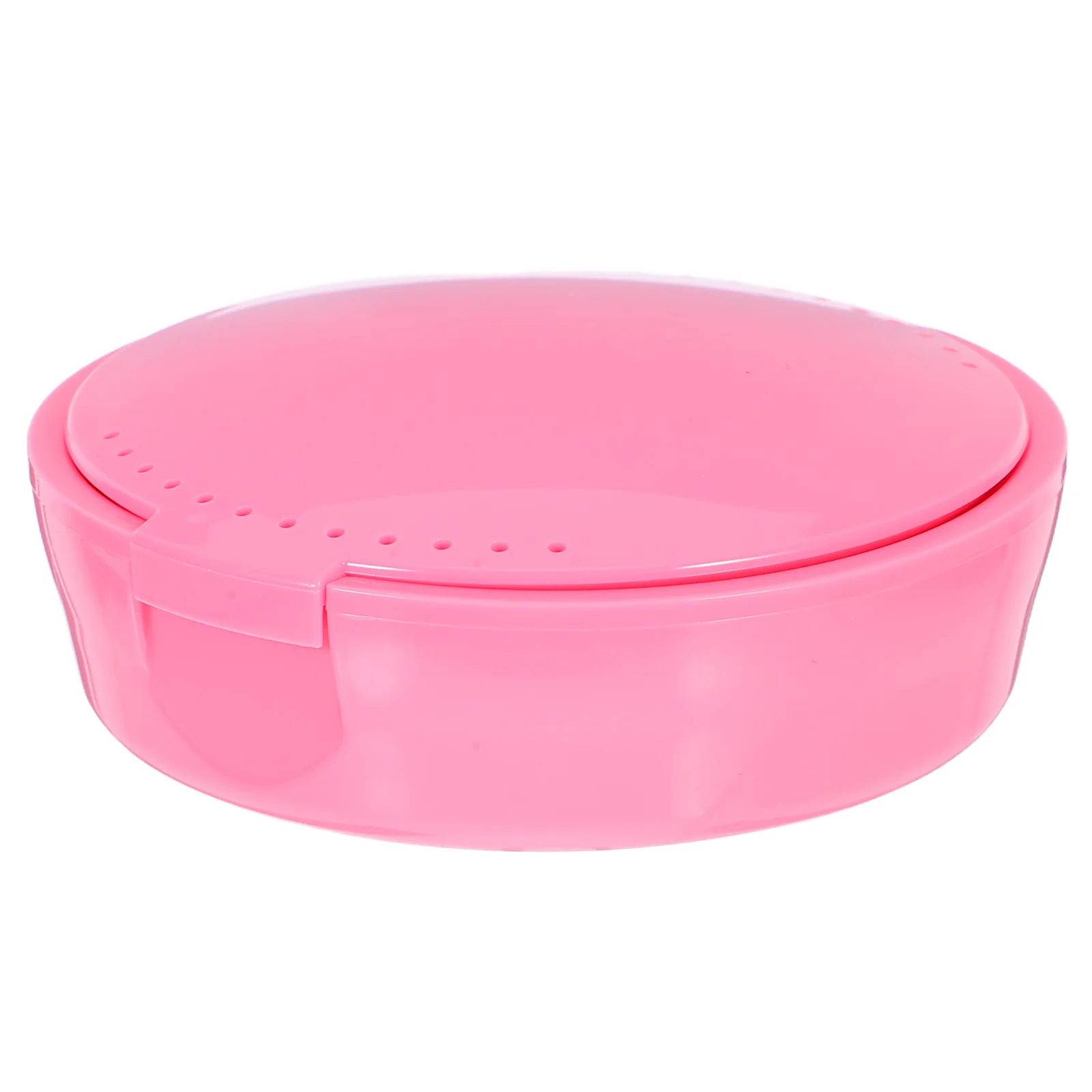 

Portable Tooth Storage Box Fake Teeth Travel Container Holder Household with Mirror False Case Plastic Retainer Cleaning