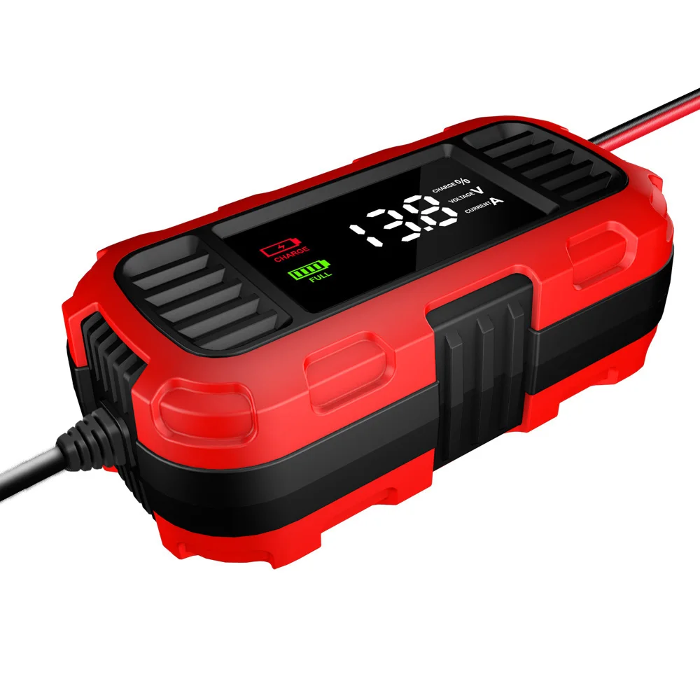 Intelligentes Batterieladegerät, digitales Batterie-Wartungsgerät für Blei-Säure-Batterien, zum Laden von Auto-, Motorrad- und Rollerbatterien – Detail 13