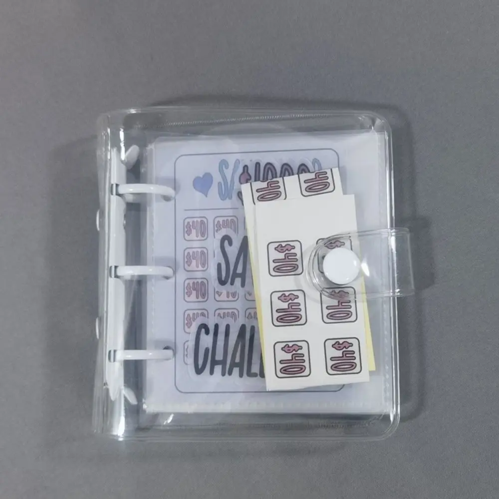 Mini Money Saving Binder $150/300/500/1000 Cash Envelopes Mini Budget Binder Tear Resistant Colorful Savings Challenges Book