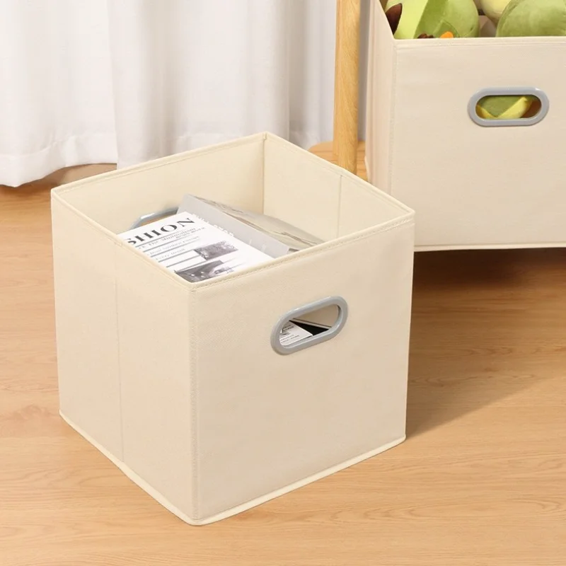 

Foldable Non-Woven Storage Box - Odor-Free Organizer for Clothes, Toys & Books | Desktop & Drawer Storage Solution