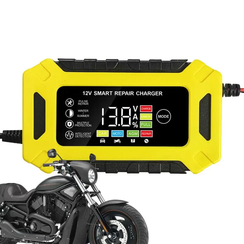 

Car Battery Charger 12V 6A Smart Fully Automatic Maintainer Trickle for Motorcycle Boat Marine Lead Acid Batteries Accessoriess