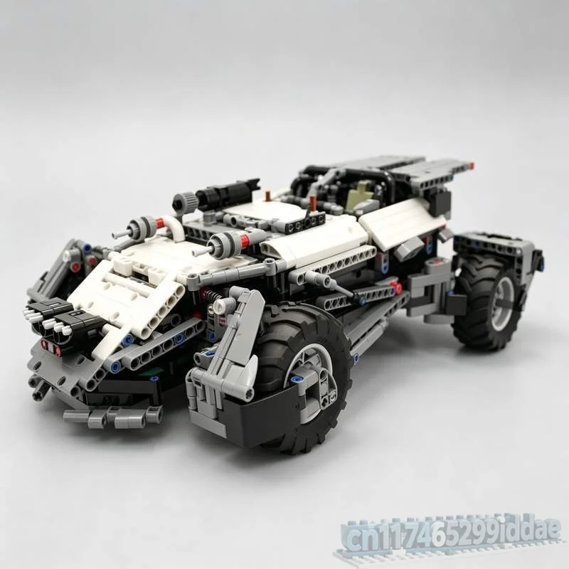 1699PCS Batcar Alternative Model MOC Custom Puzzle Superhero Vehicle DIY Creative Assembly Building Blocks Collectible Toy Gift