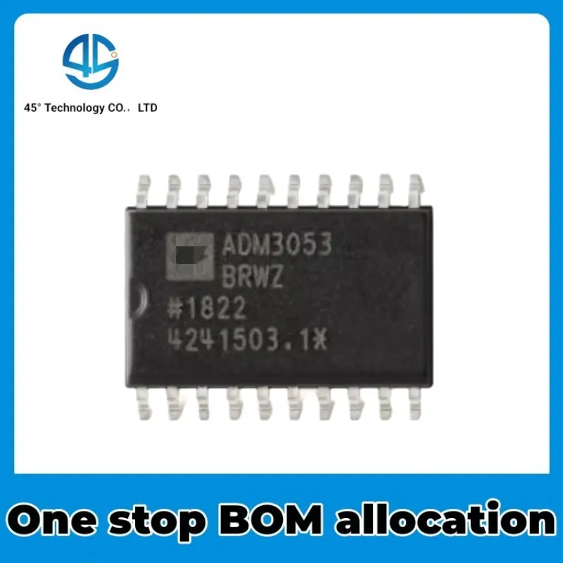 

5PCS Original genuine SMT ADM3053BRWZ-REEL7 SOIC-20 isolated CAN transceiver chip NEW IC Chip