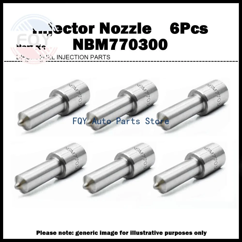 6X For Navistar CASE DT-360 & 466 DTA-360​ High Quality Injector Nozzle NBM770300 1813860C1