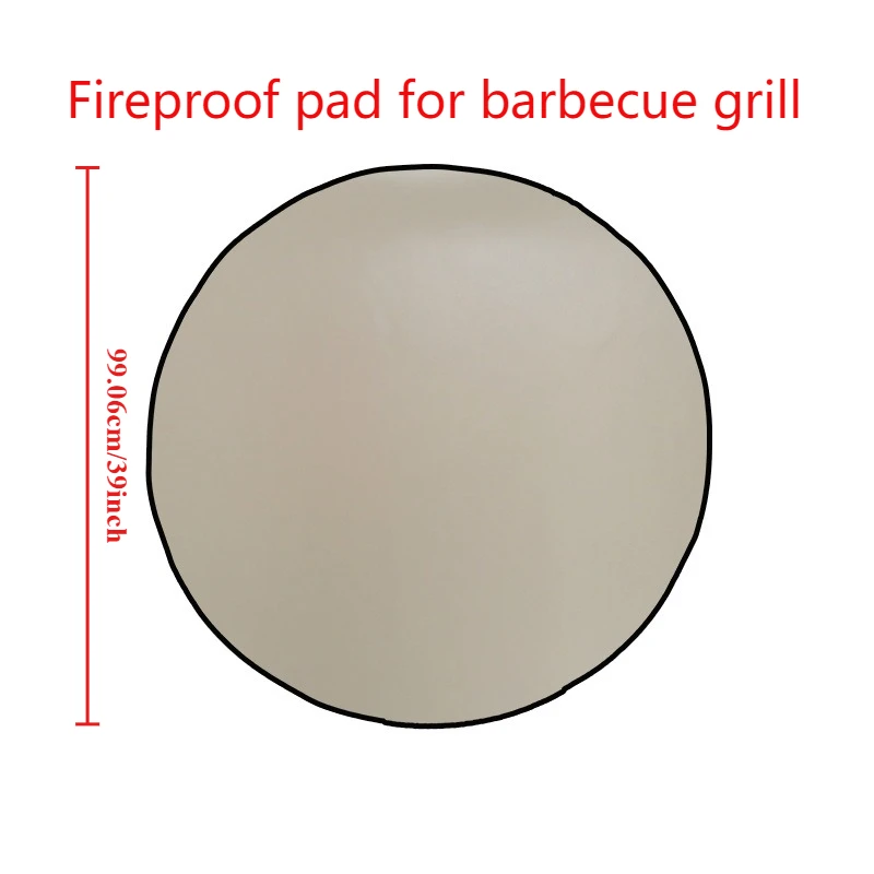 

Multi-functional Aislante Barbacoa 39in Heat Resistant Silicone Mat for Outdoor Camping Bonfire Protector