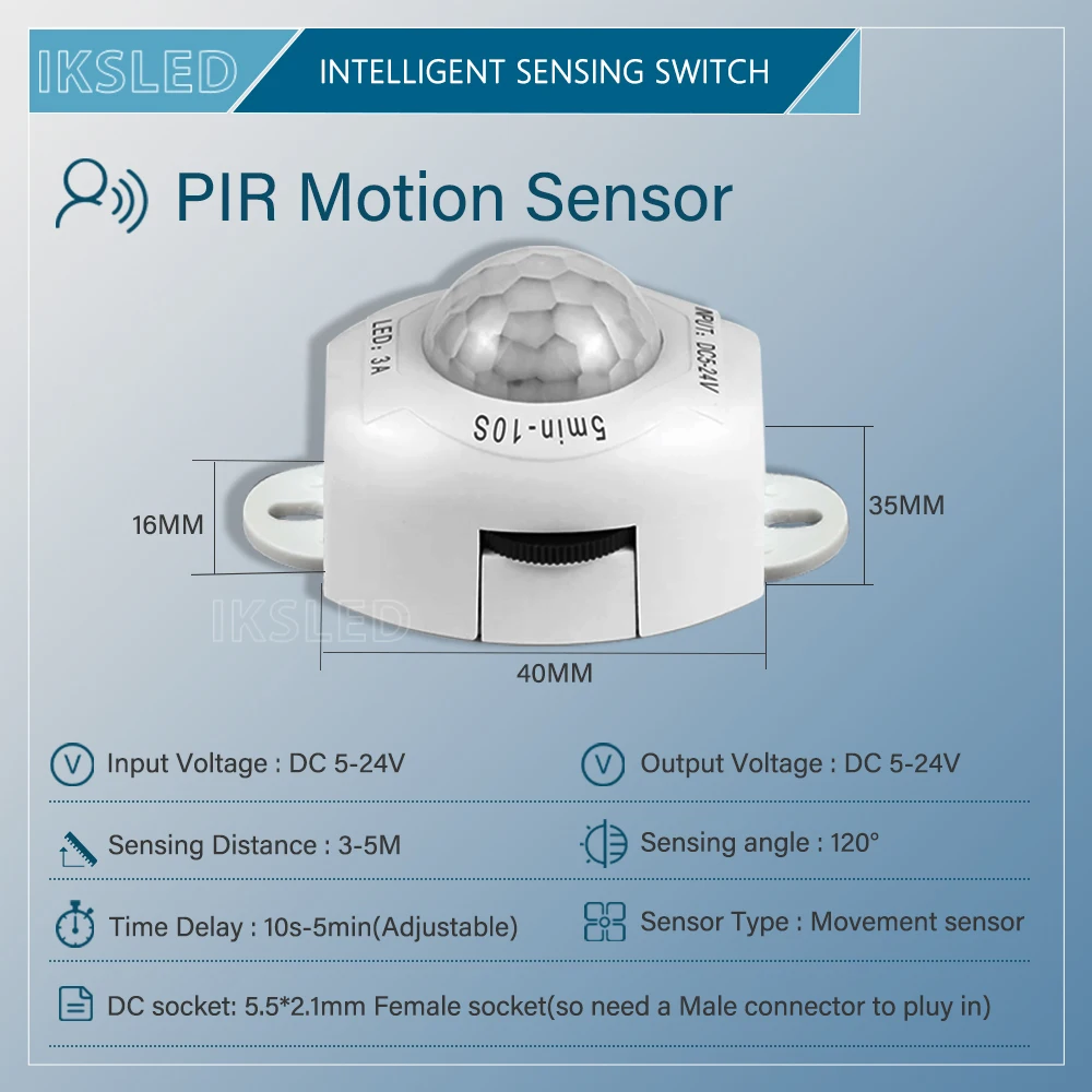 Sensor Detector Smart Switch 5V 24V Infrared Motion Detection LED Strip Light Mini Module Tape Automatic Human Body Controller