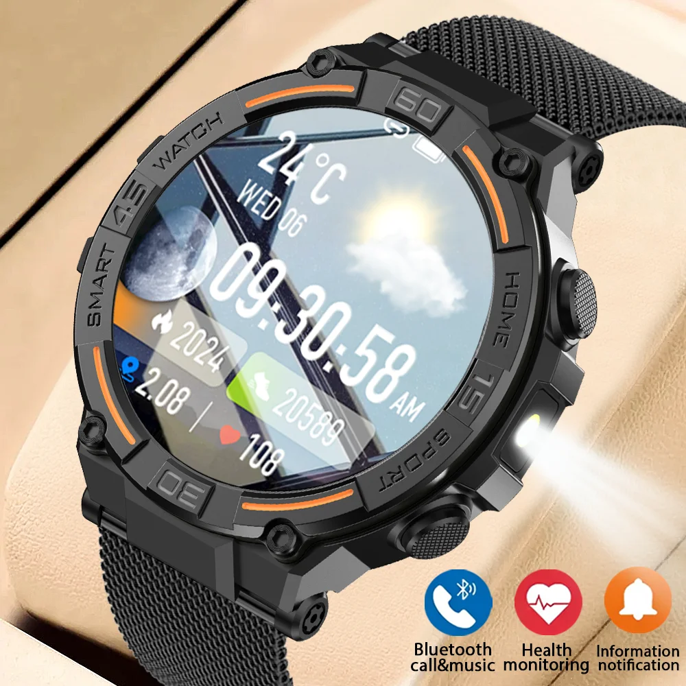 

Watch 6 Pro BT Call Smart Watch Men Music Player Fitness Tracker Heart Rate Blood Oxygen Health Sleep Monitor Watch Android iOS