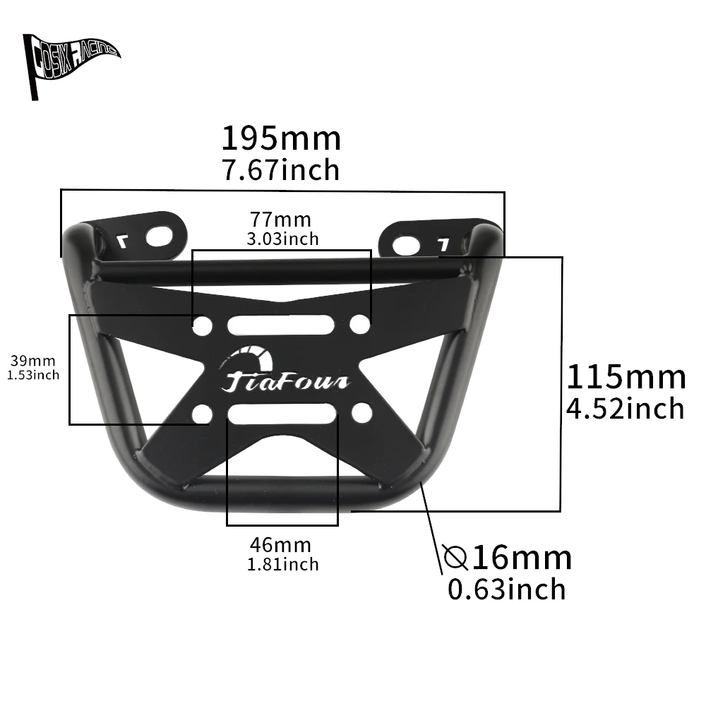 Fit Scrambler 400X Speed 400 2023-2025 Speed T4 2024-2025 Borsa da sella per moto Staffa di supporto per borsa laterale per bagagliaio