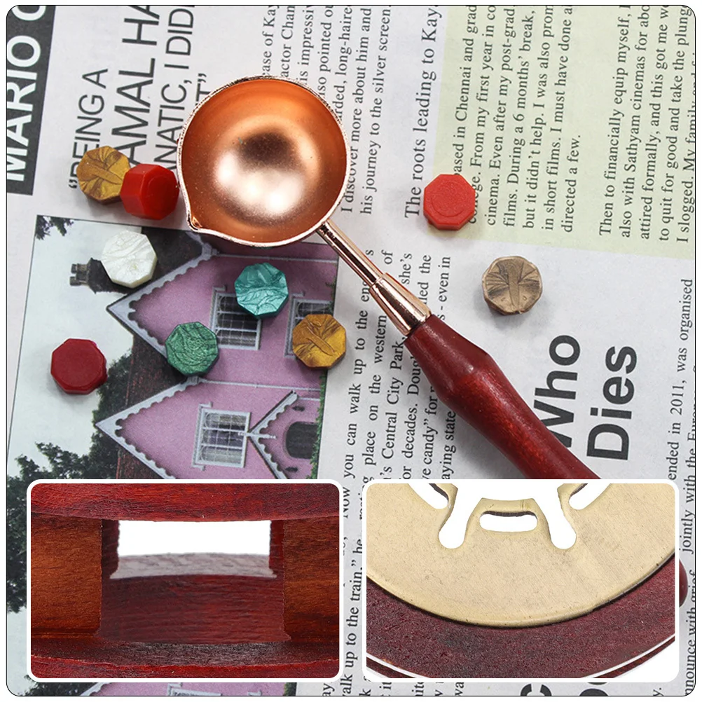 مجموعة واحدة من ملعقة تدفئة ختم الشمع متضمنة سهلة الاستخدام ومتينة وعمر خدمة طويل وتصميم مجوف هدية لتقوم بها بنفسك لتدفئة ختم الشمع