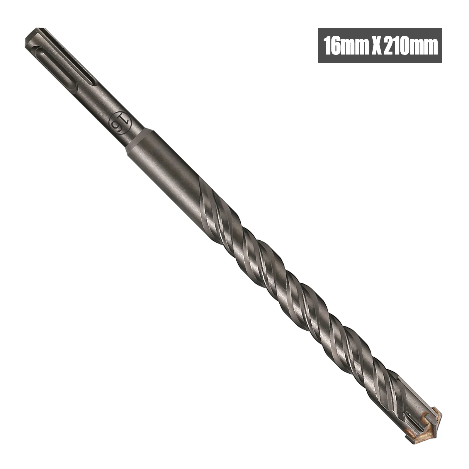 1 Stück Beton SDS Plus 5-25mm Bohrer Kreuzschneidkopf Doppelschneckenhammer 210mm Wand Ziegel Block Elektrohammer Mauerwerkbohrer – Detail 11