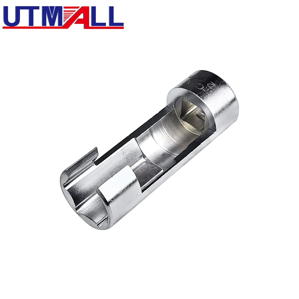 Open Oil Pipe Disassembly Sleeve Slotted Oxygen Sensor Wrench Flare Nut Socket Set Fuel Injection Hexagonal Repair Tool