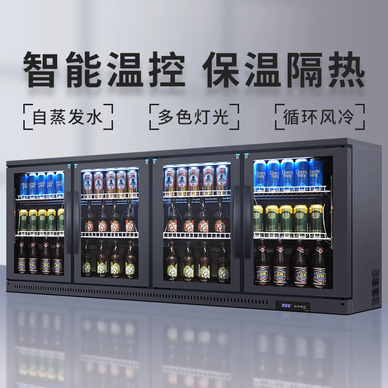 Bar drinks bar cabinet small freezer beer cabinet embedded freezer display cabinet commercial beverage refrigerator