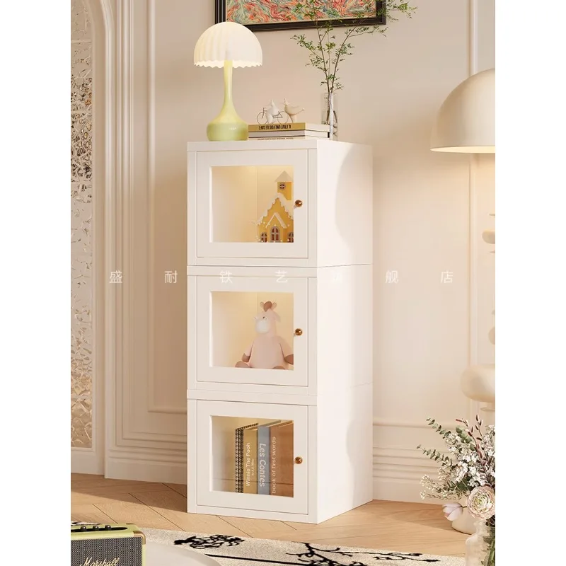 

Bucket cabinet bedroom simple modern small cabinet locker living room household narrow high vertical cabinet locker against the