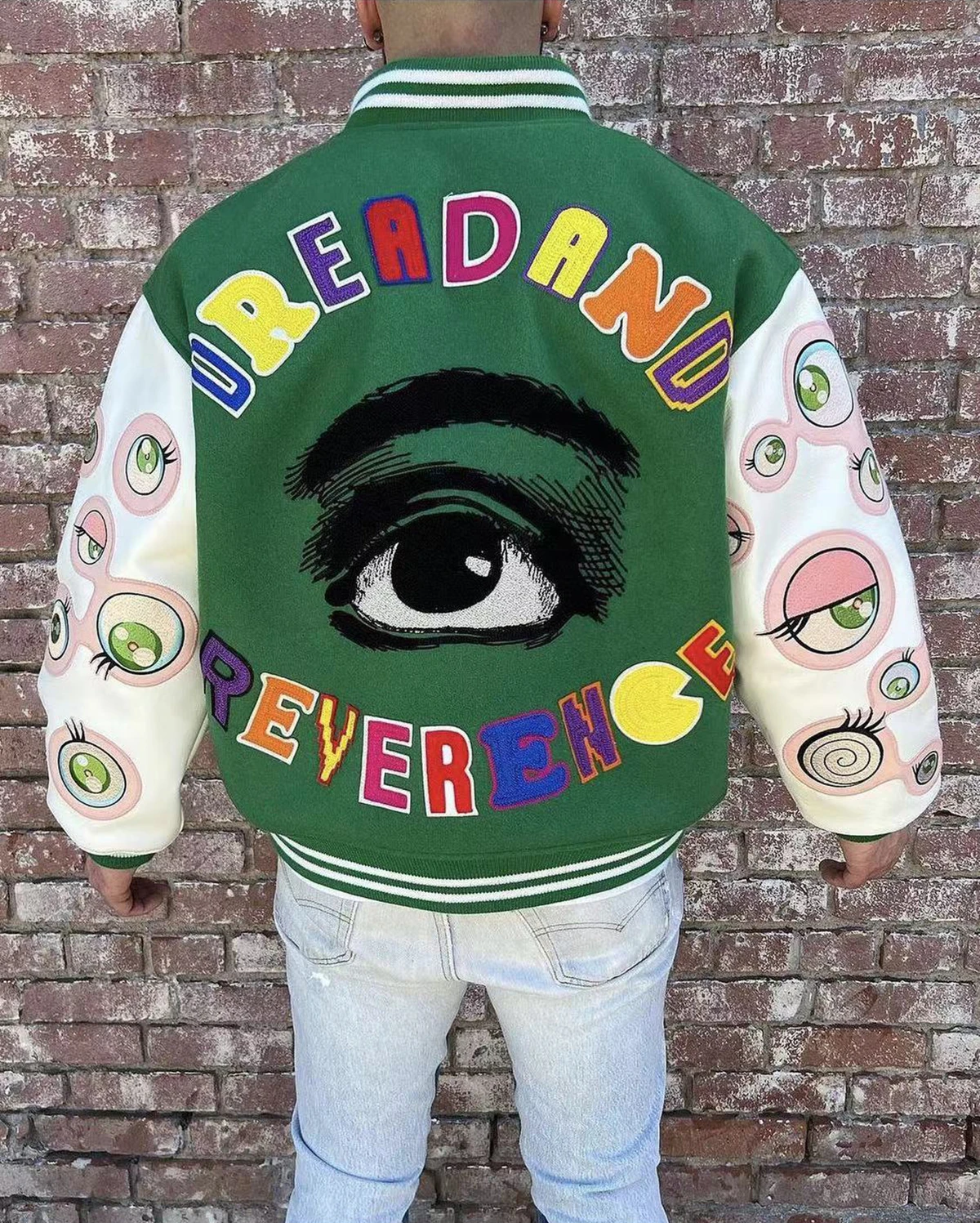 Yao Fashion Joint Design Patch Stickerei Grafiken Streetwear Mantel Übergroße High Street Vintage Unisex Dicke Jacke Für Männer