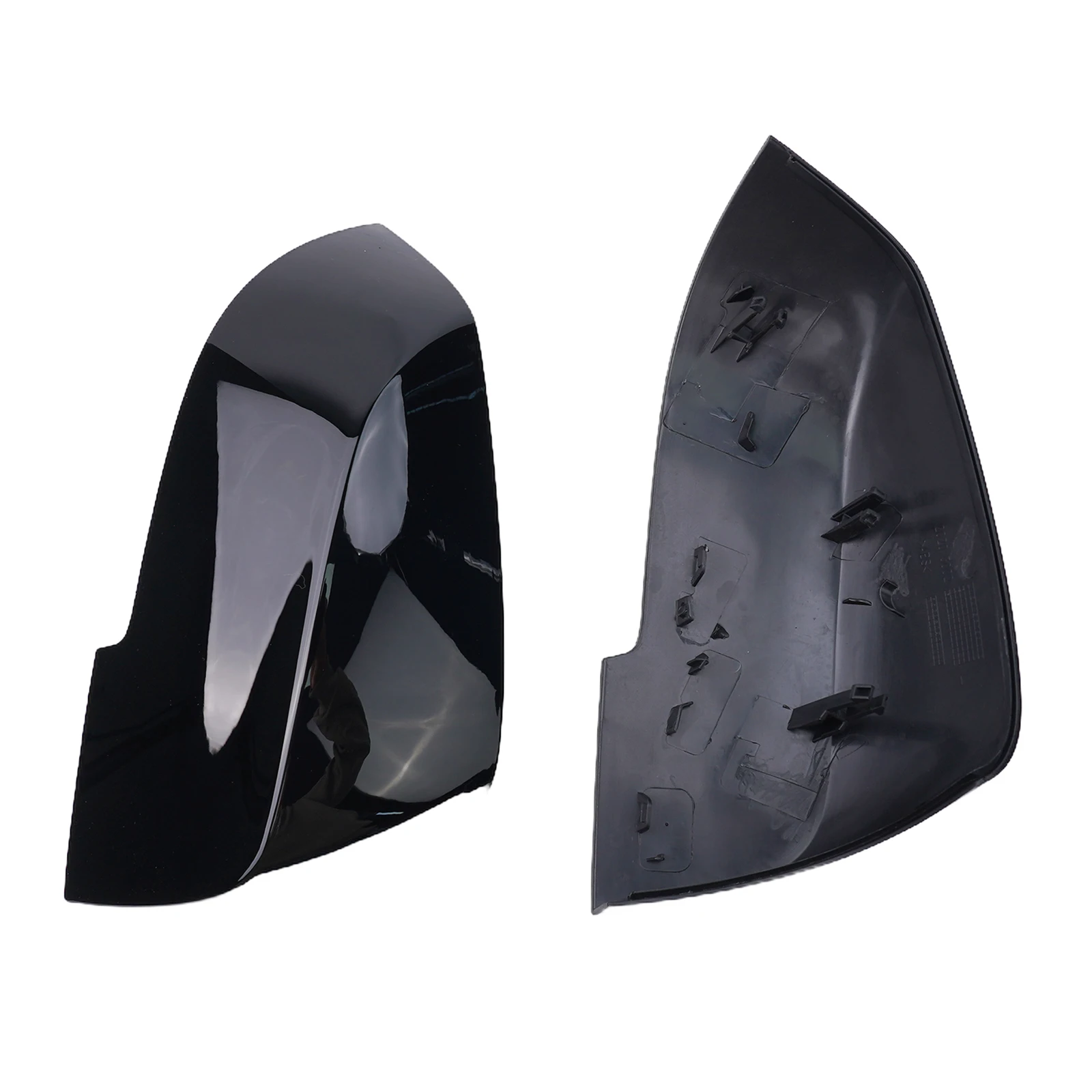 

Gloss Black Rearview Mirror Cover 26 5 X 14cm Left Right Bright Black Left Right ABS Plastic Door Mirror Cap Case