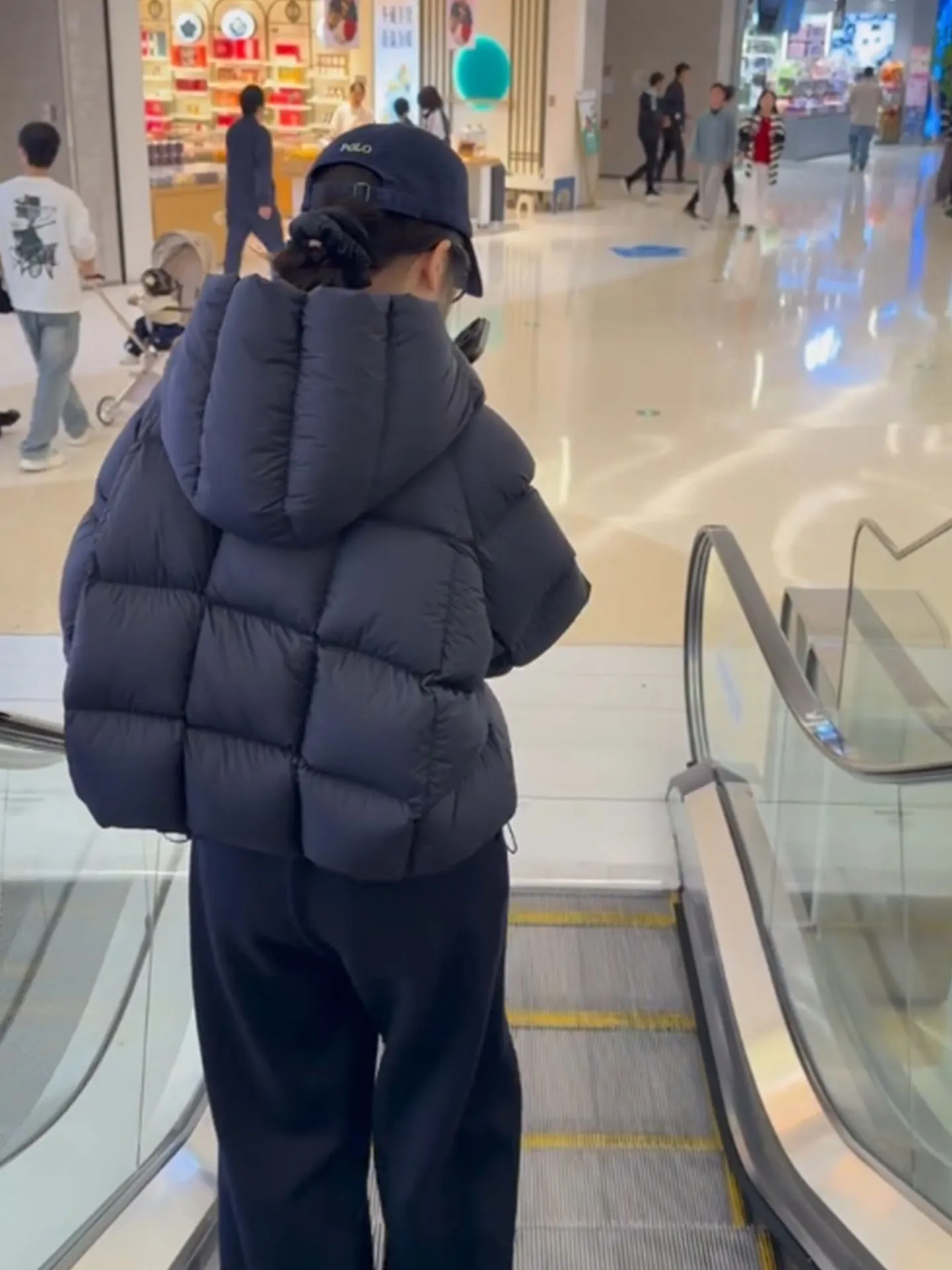 Único ort Bla feminino para baixo Jaet 2025 inverno coreano sle pão casaco quente Thiened fibra de poliéster cintura alta