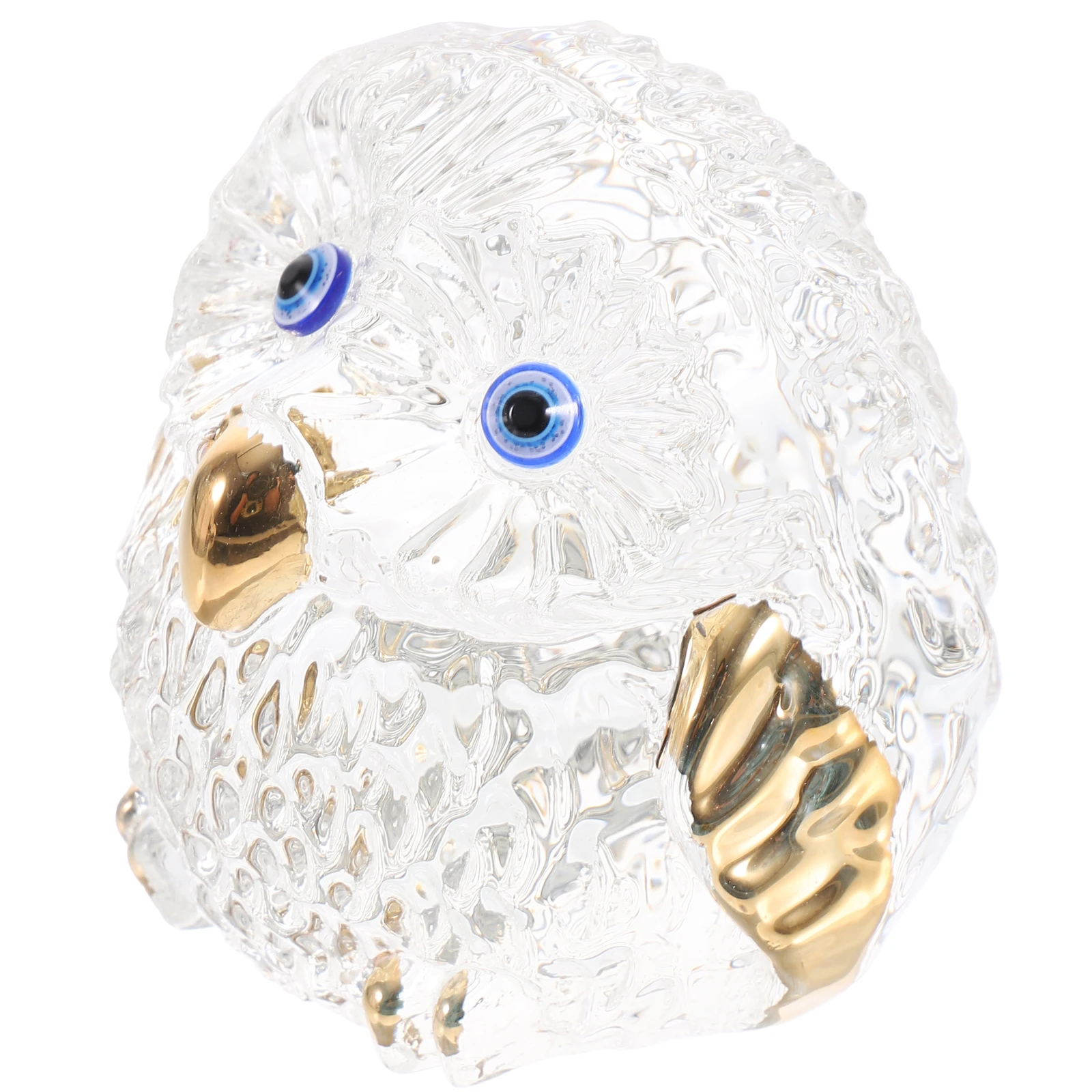 

Owl Ornament Crafts Home Supplies Statuette Crystal Decor Table Office Realistic Shape Garden Statue Halloween
