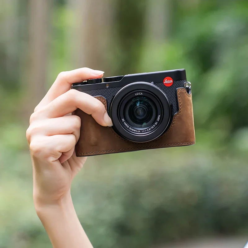 High Quality Handmade Genuine Leather Half Case Bag for Leica DLUX8 D-LUX8 Camera Accessories